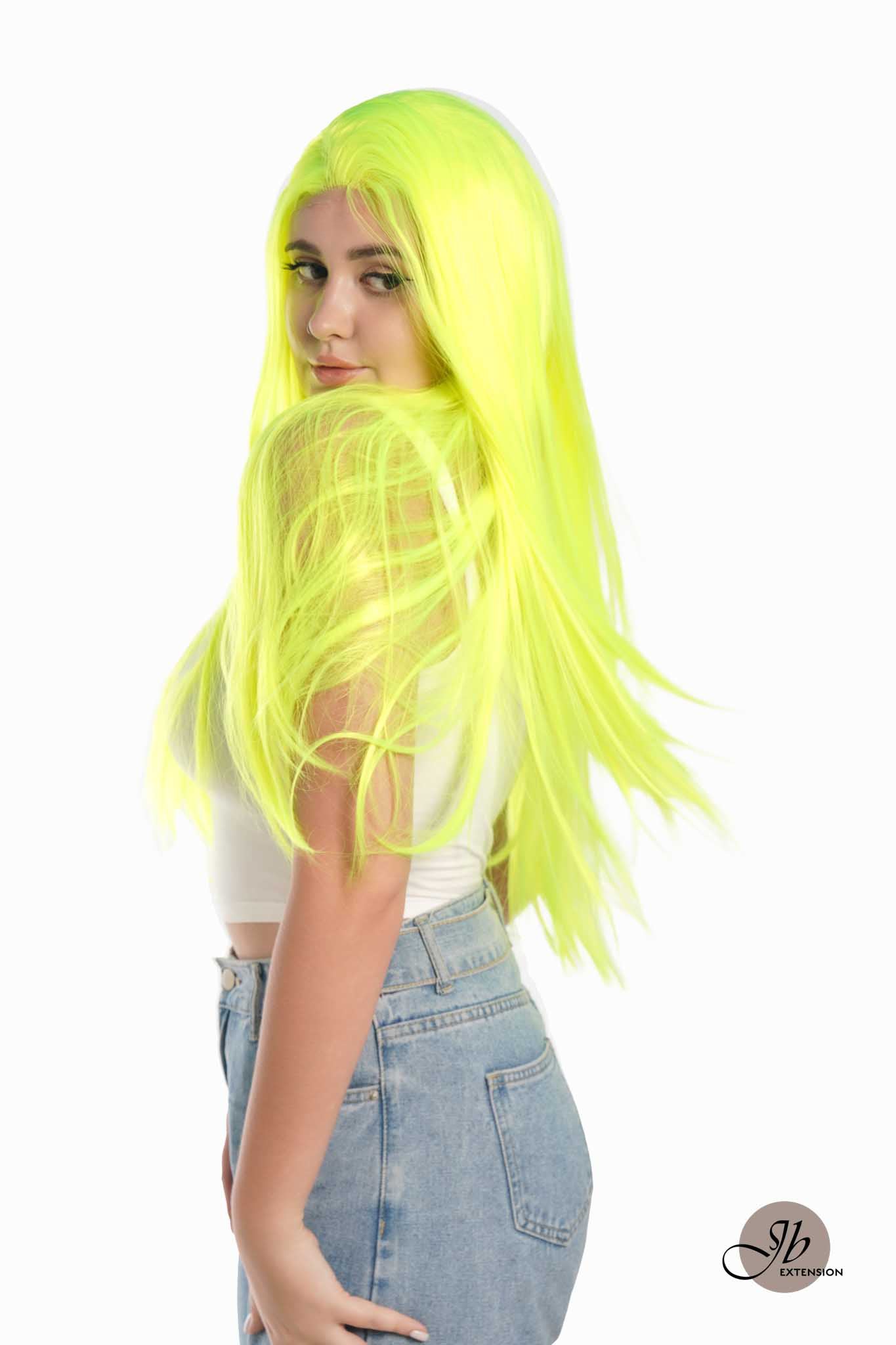 JBEXTENSION 26 Inches Neon Color Frontlace Glueless Wig NEON (FREE PARTING)