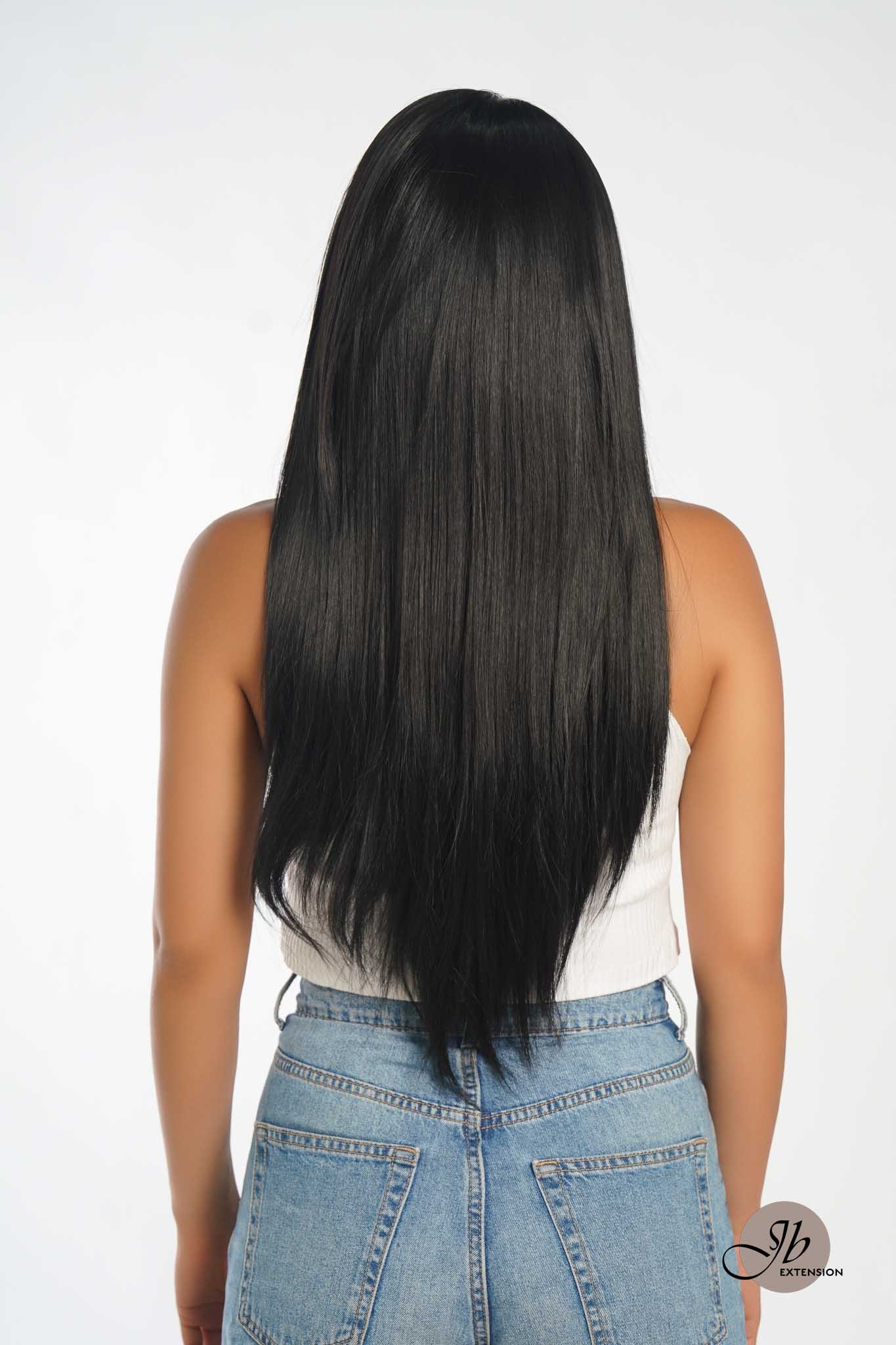 JBEXTENSION 28 Inches Natural Black Long Straight HD Transparent 360 Lace Front Wigs Pre-Plucked Hair Glueless 180% Density Full Lace Hair Glueless Wigs For Thinning Hair ACE NATURAL BLACK