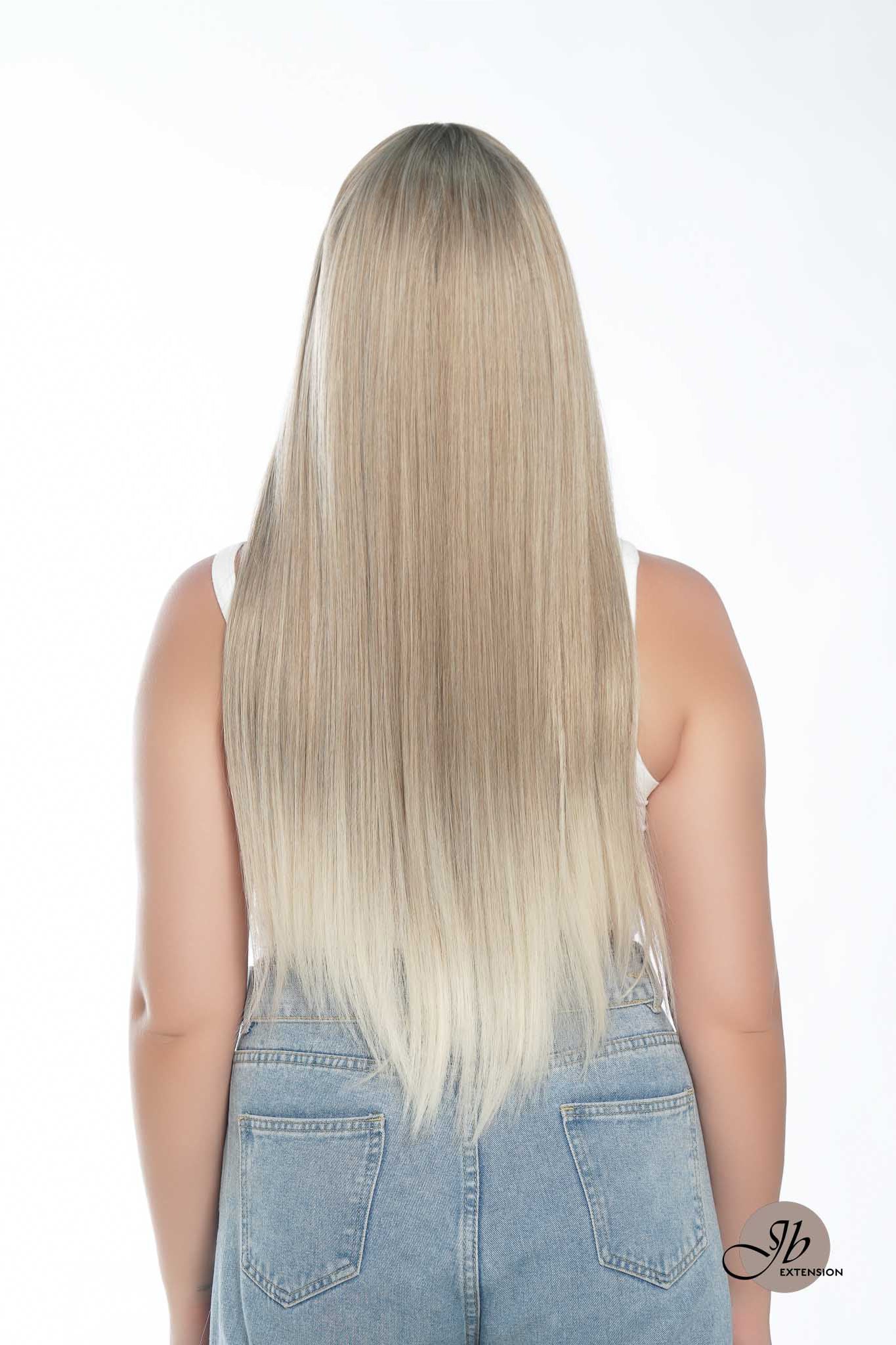 JBEXTENSION 28 Inches Long Straight Mix Blonde Wig With Bangs MANDY