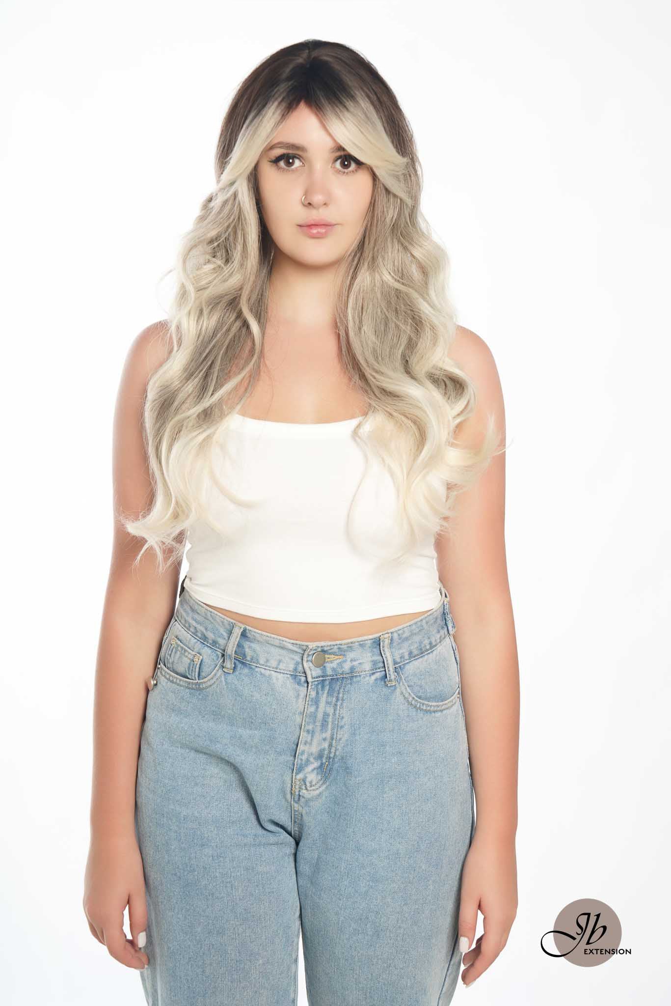 JBEXTENSION 26 Inches Light Blonde Body Wave Women Wig JADEN