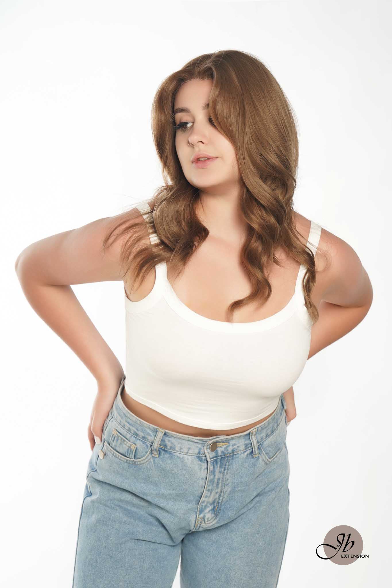 JBEXTENSION GENERATION FIVE 20 Inches Light Brown Body Wave Wig QUINN LIGHT BROWN G5