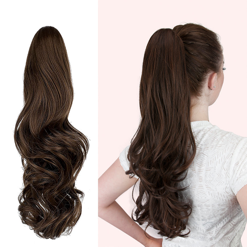 JBEXTENSION 25 Inch Clip Claw in Curly Ponytail Extension for thinning hair 160g