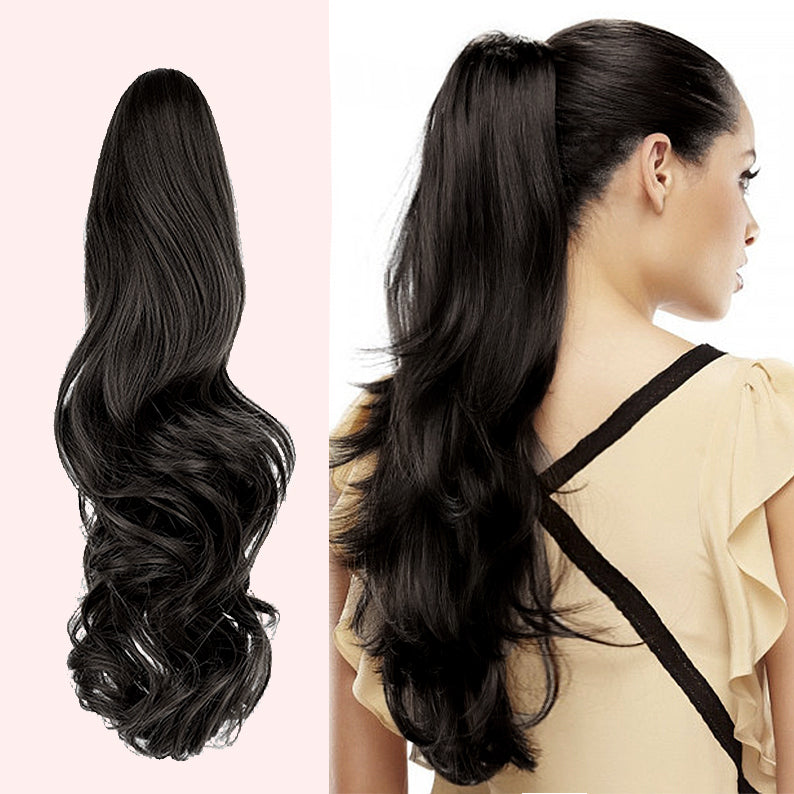 JBEXTENSION 25 Inch Clip Claw in Curly Ponytail Extension for thinning hair 160g
