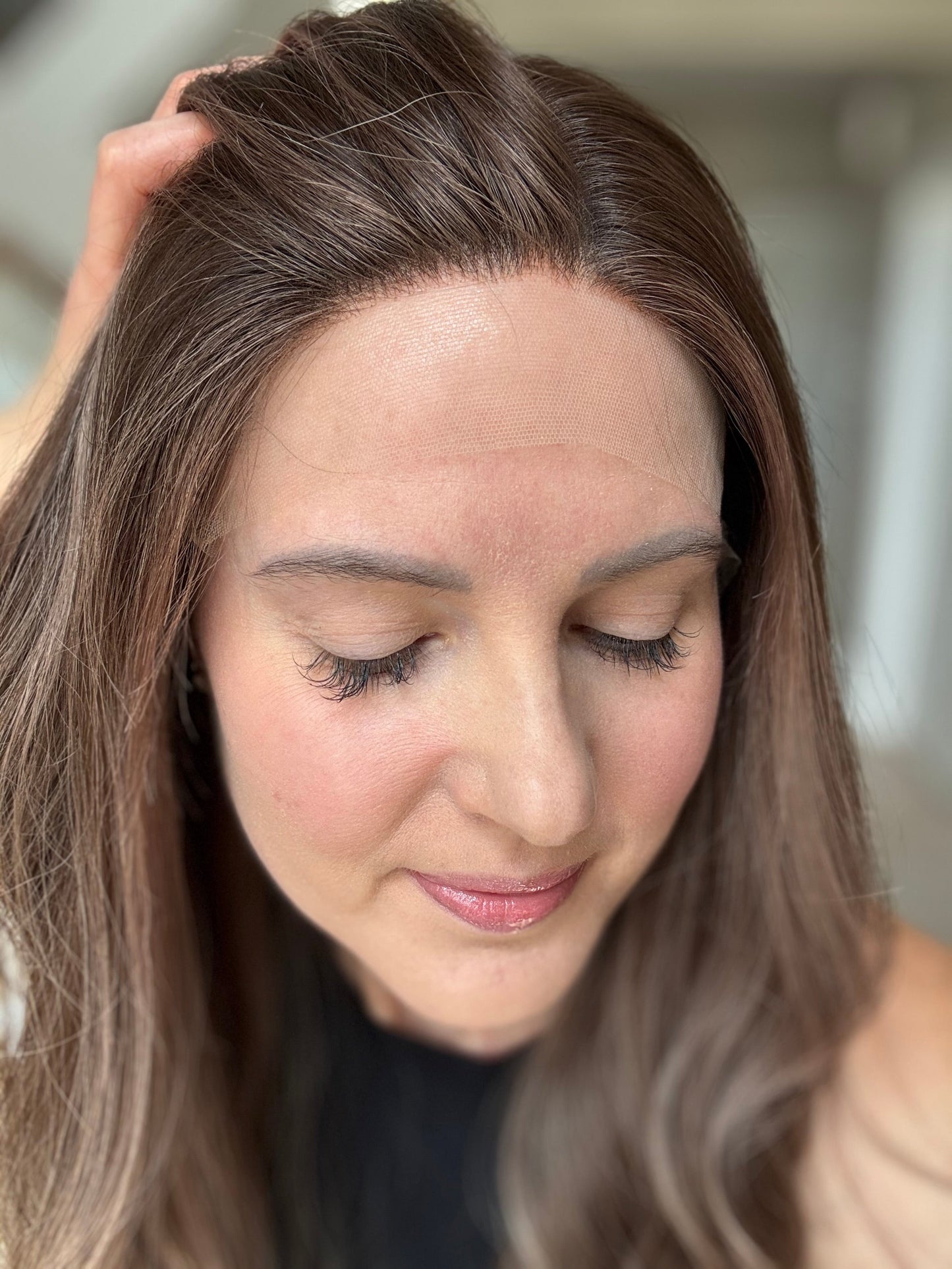 22" Amanda Comfort Cap Lace Top Wig (S)