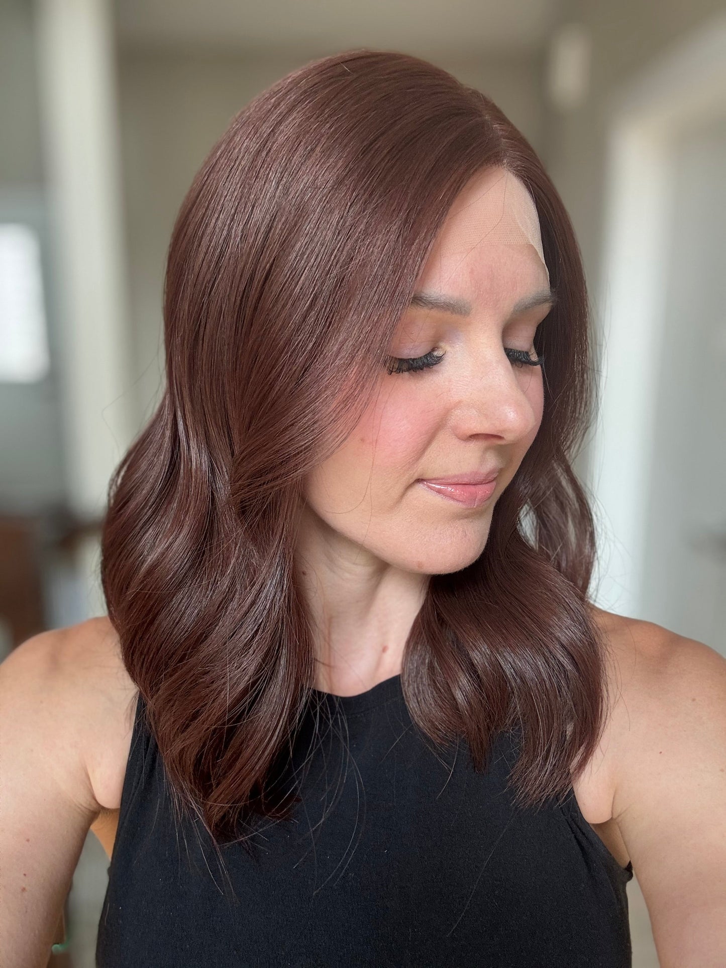 18" Scarlett LOB Comfort Cap Lace Top Wig (S)