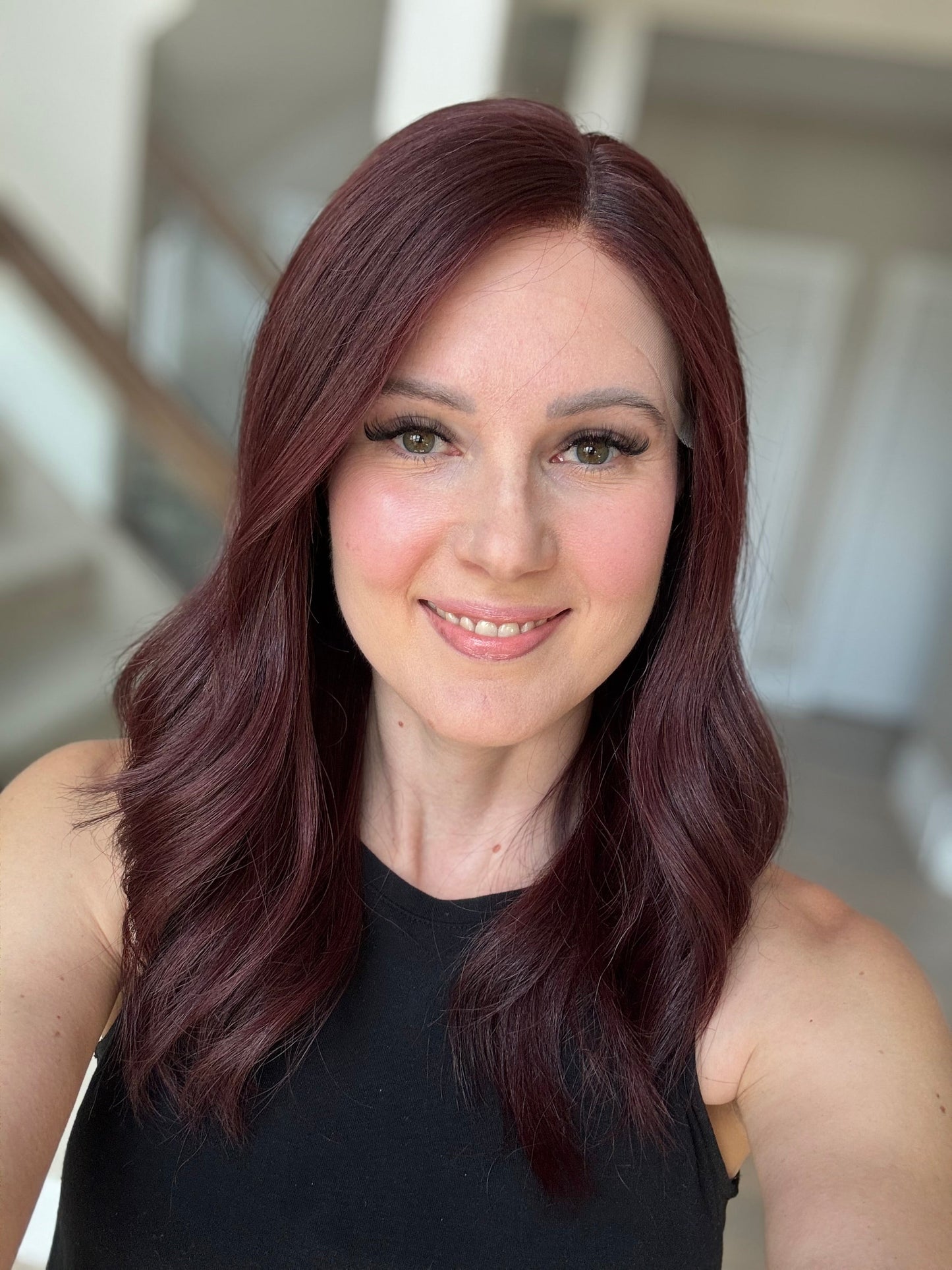 20" Violet Comfort Cap Lace Top Wig (XS)