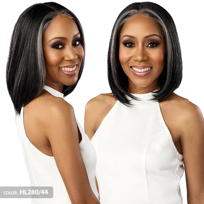 Sensationnel Dashly Salt & Pepper 4" Deep Part HD Lace Front Wig - SP LACE UNIT 1
