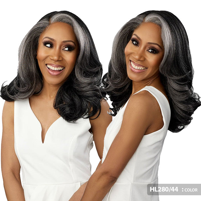 Sensationnel Dashly Salt & Pepper 4" Deep Part HD Lace Front Wig - SP LACE UNIT 2