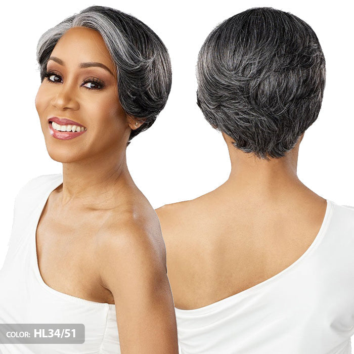 Sensationnel Dashly Salt & Pepper HD Lace Front Wig - SP LACE UNIT 7