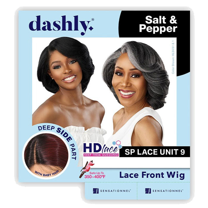 Sensationnel Dashly Salt & Pepper HD Lace Front Wig - SP LACE UNIT 9