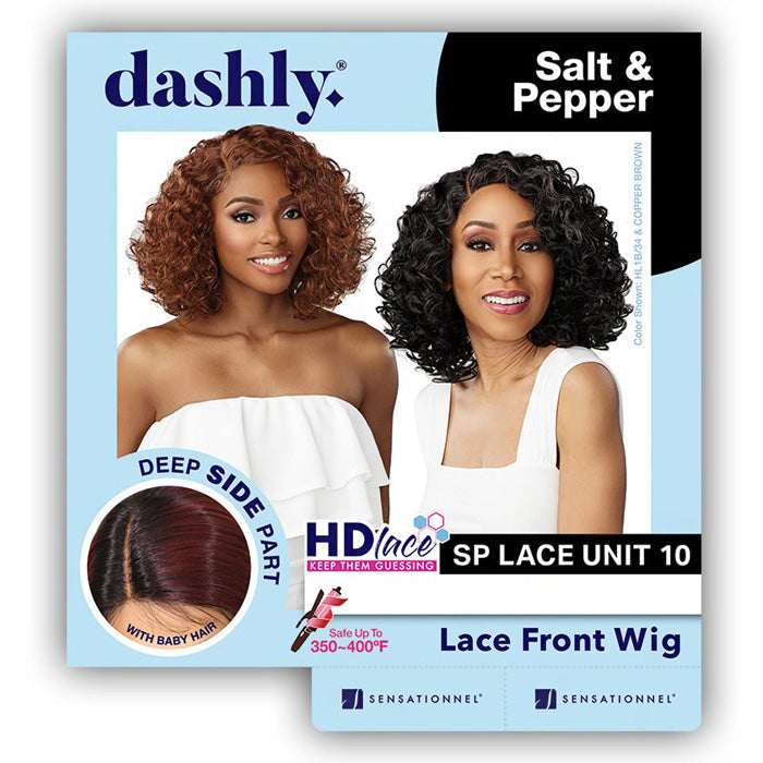 Sensationnel Dashly Salt & Pepper 4" Deep Part HD Lace Front Wig - SP LACE UNIT 10