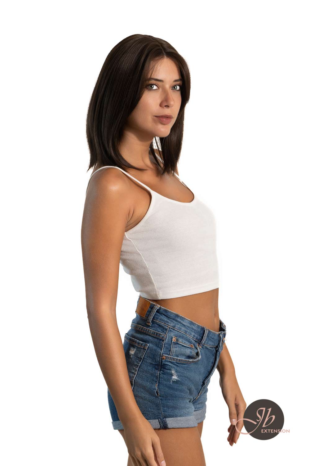 Nichole's Selection -12 Inches Bob Cut Cold Brown Straight Pre-Cut Frontlace Glueless Wig PAULA