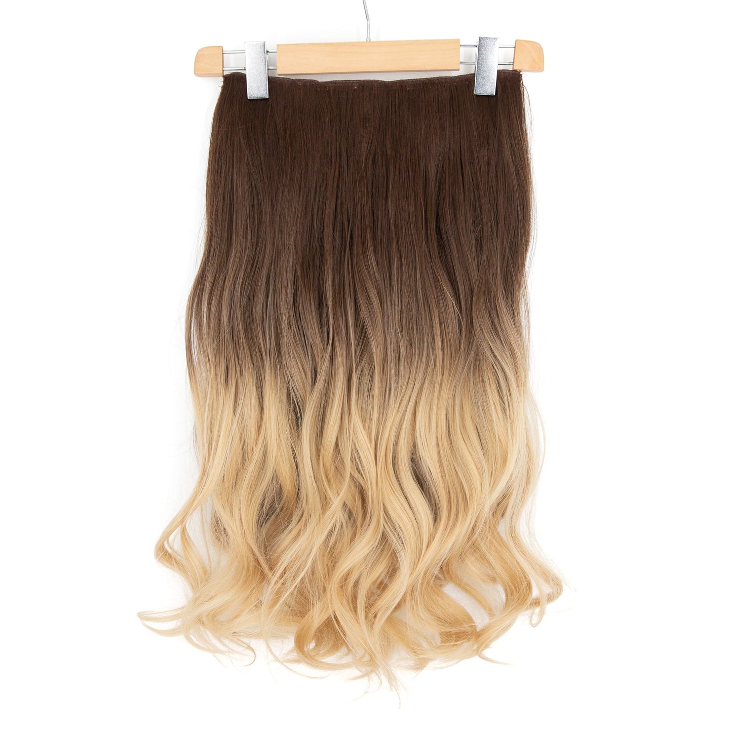 27" Hair Extensions Clip-in Curley 160g BALAYAGE BLONDE