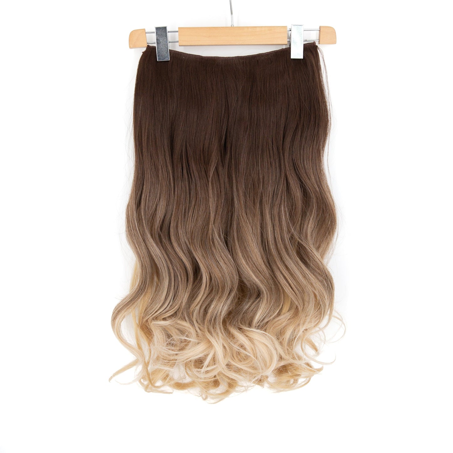 27" Hair Extensions Clip-in Curley 160g BALAYAGE BLONDE