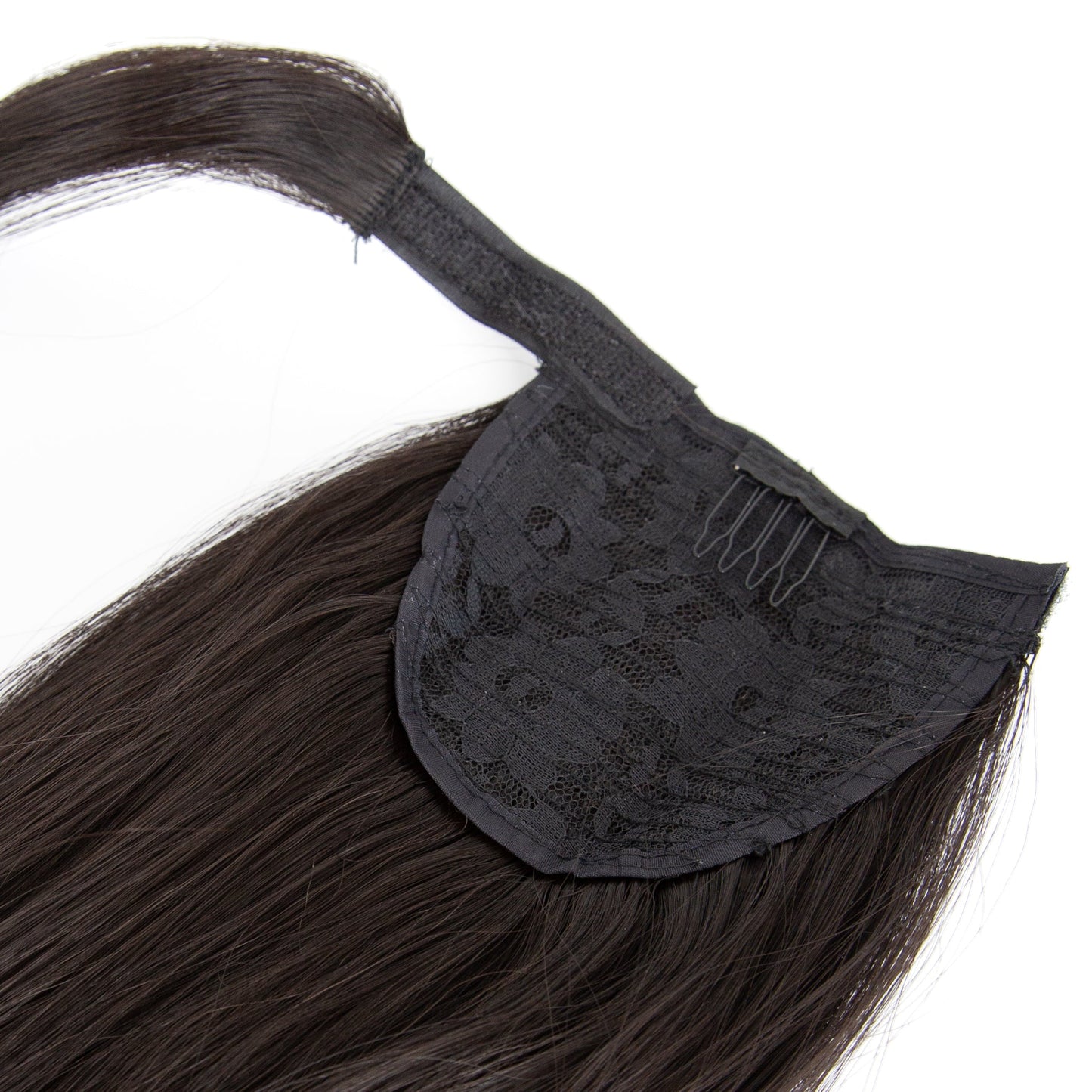 27" Ponytail Straight Clip-In Dark Colour