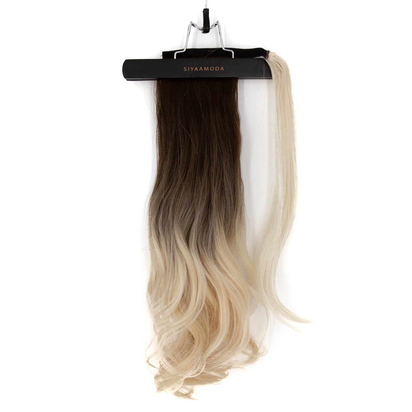 23" Ponytail Curly Clip-In BALAYAGE BLONDE