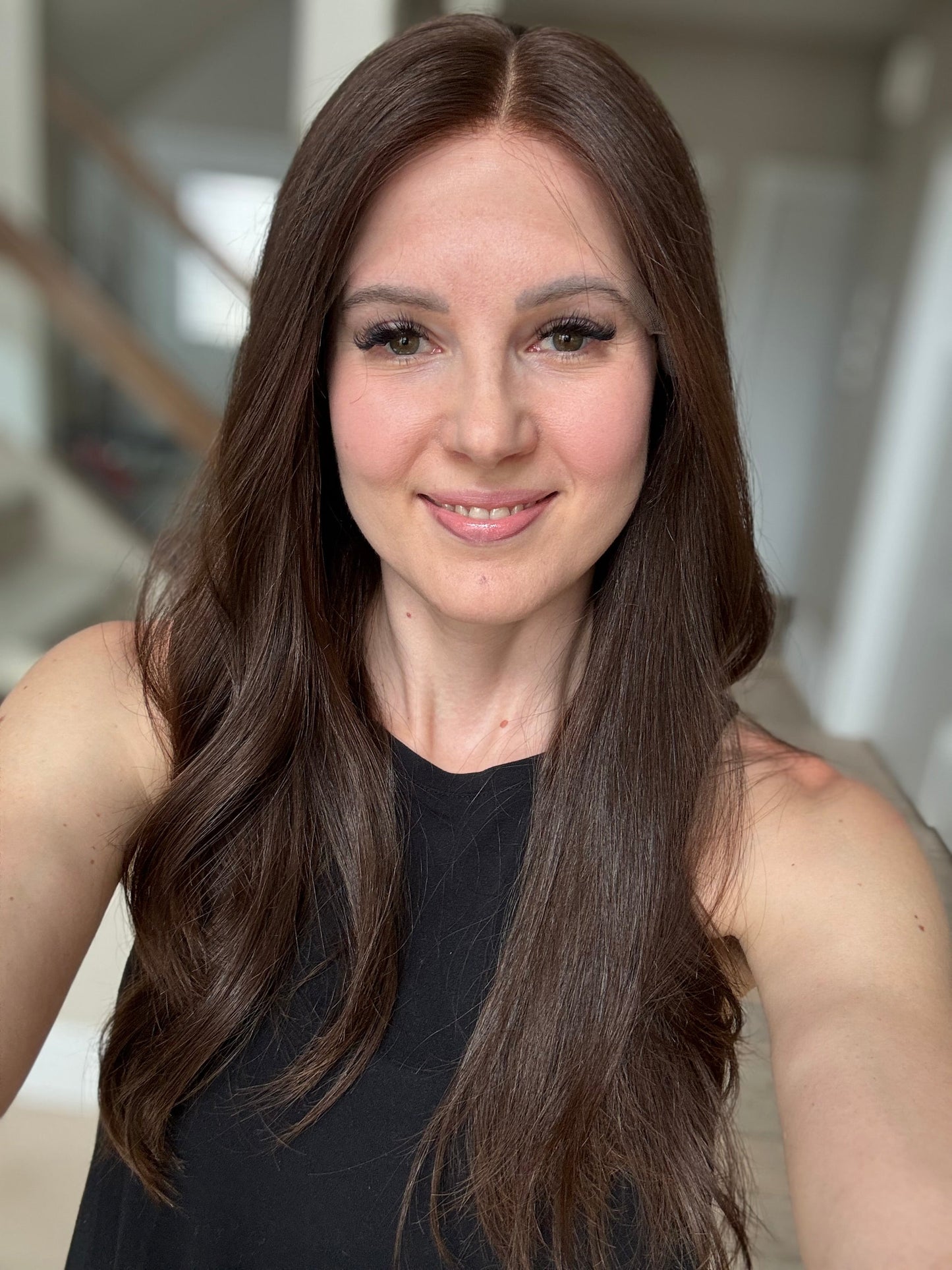 Euro Wig #12: 22" Medium Brown Luxury Cap (S)