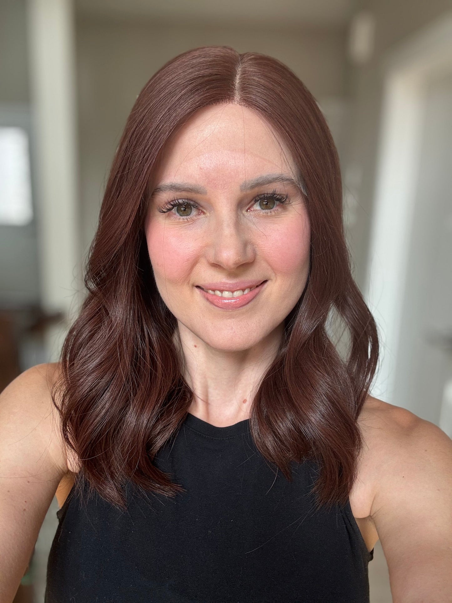 18" Scarlett LOB Comfort Cap Lace Top Wig (M)