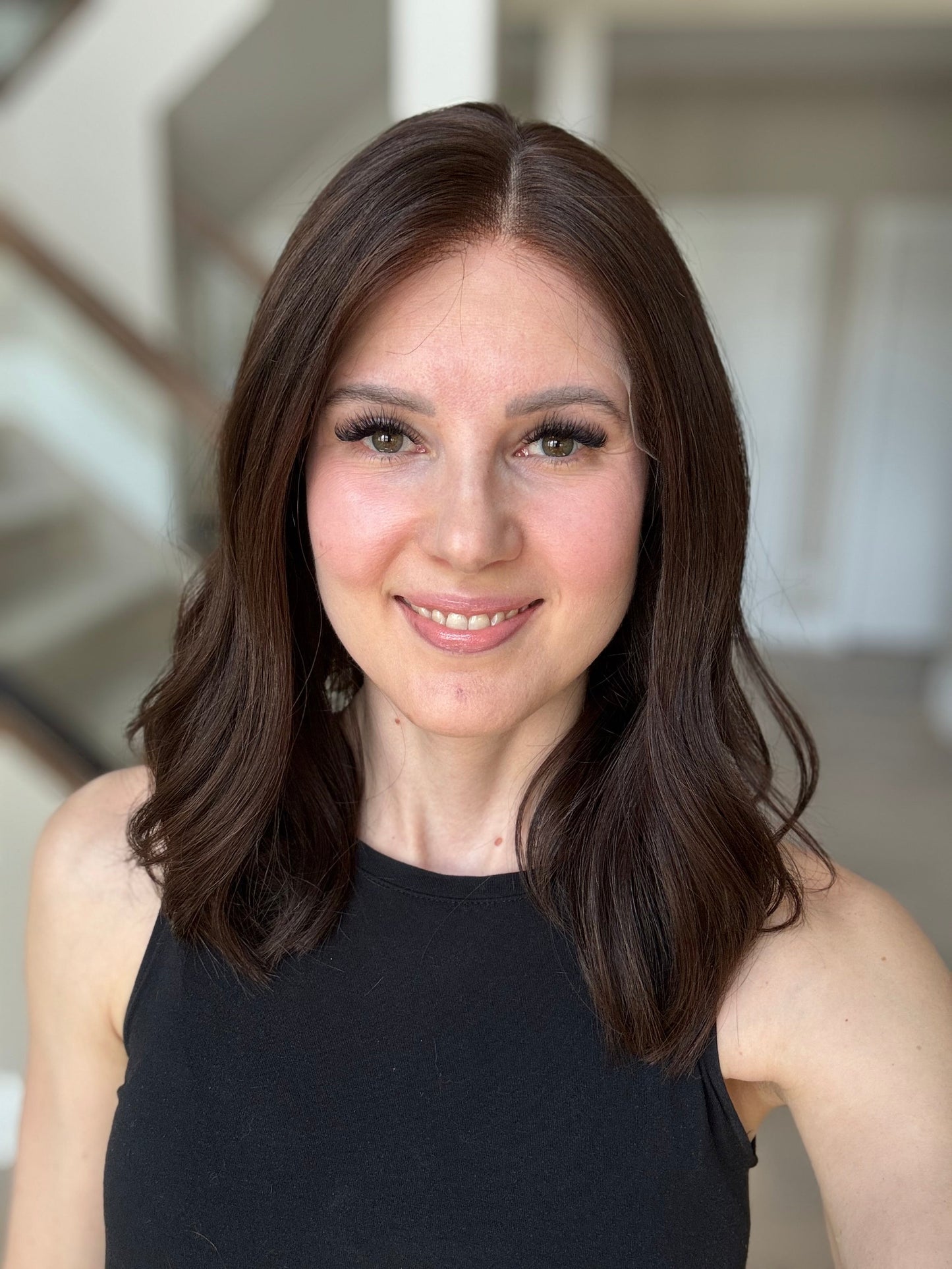 Euro Wig #9: 17" Dark Brown Luxury Cap (M)