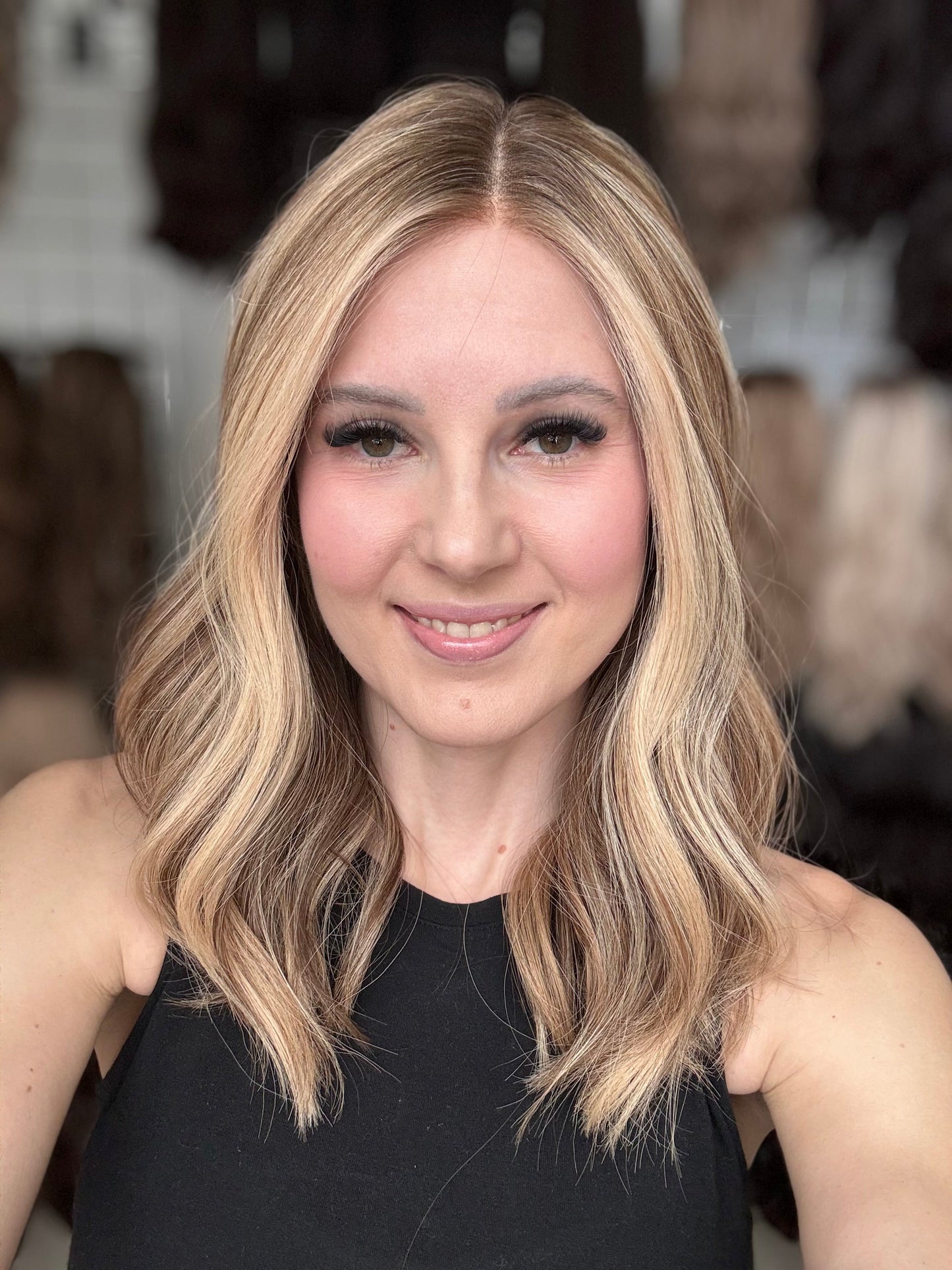 18" Anniston LOB Comfort Cap Lace Top Wig (S)