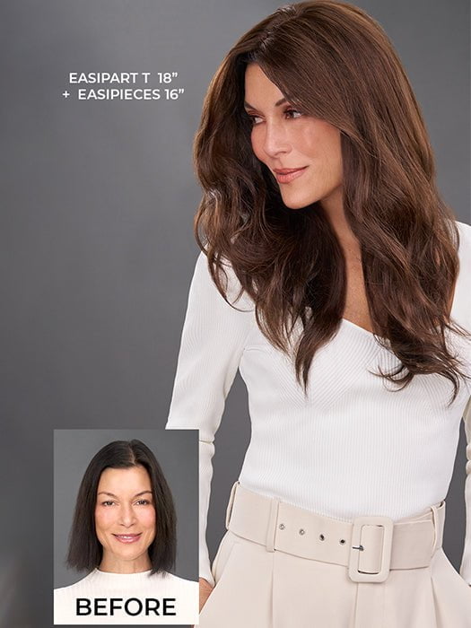 easiPart T 18" | Remy Human Hair Topper (Mono Top)