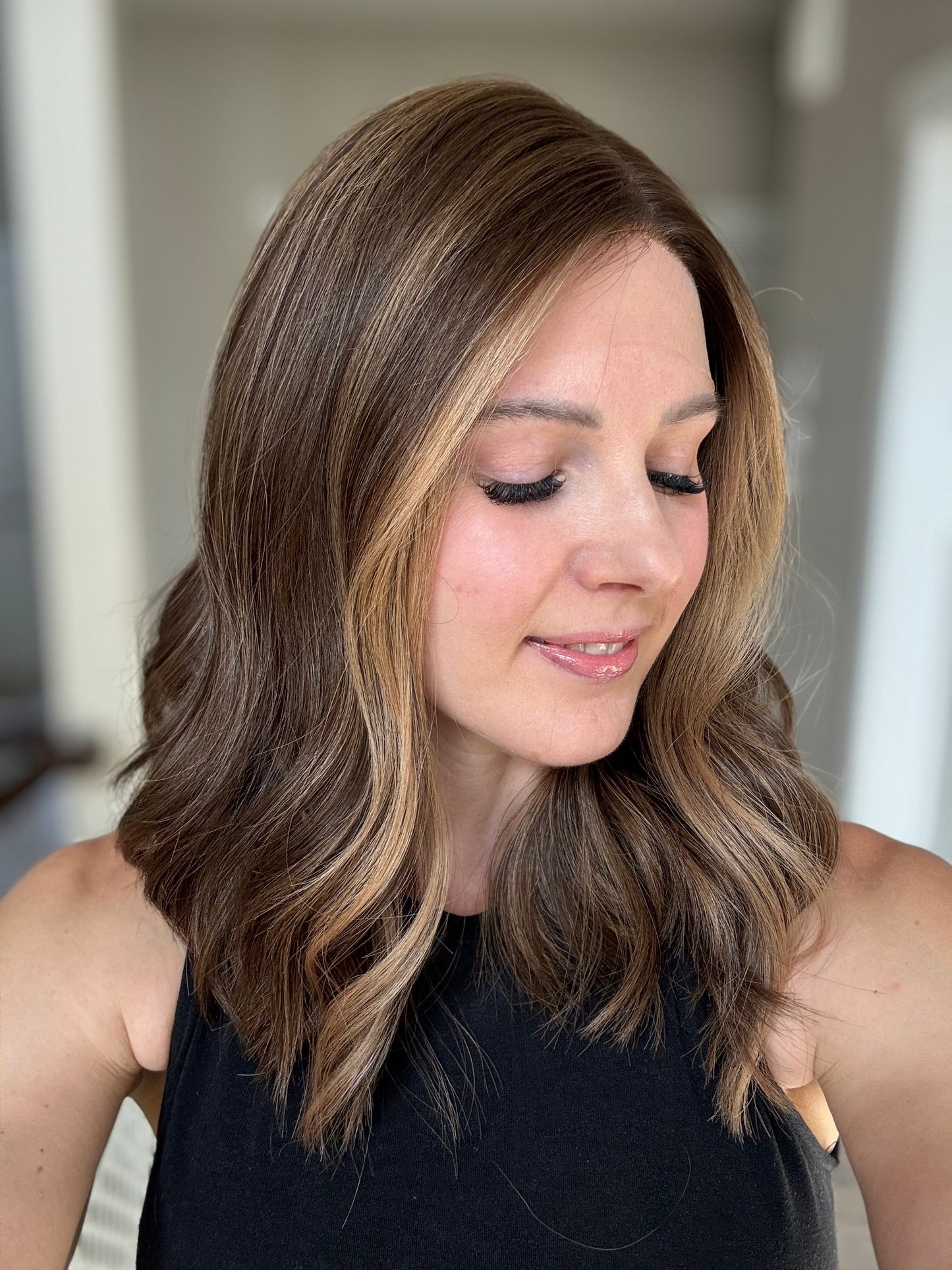 18" Penelope LOB Comfort Cap Lace Top Wig (M) (FINAL SALE)