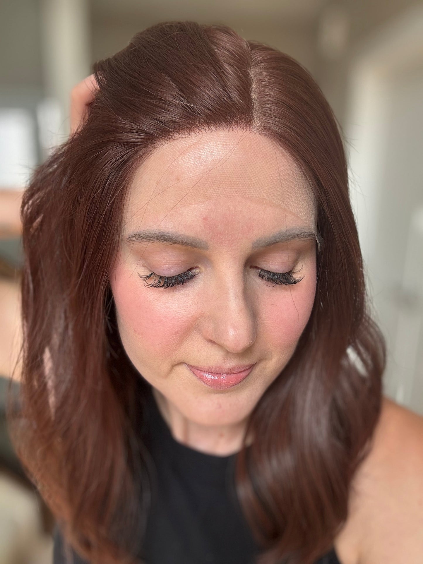 18" Scarlett LOB Comfort Cap Lace Top Wig (S)