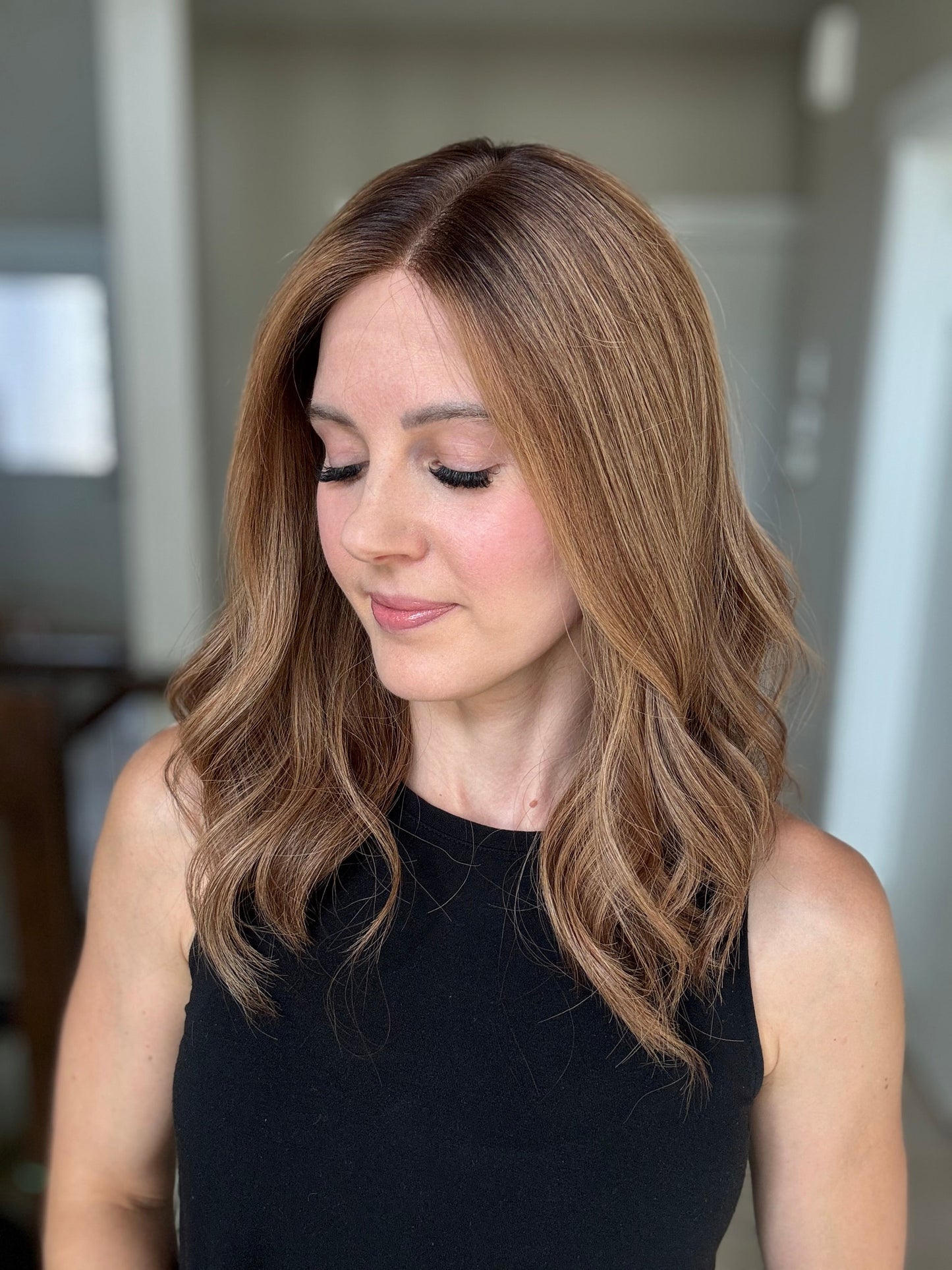 18" Elana LOB Comfort Cap Lace Top Wig (M) (FINAL SALE)