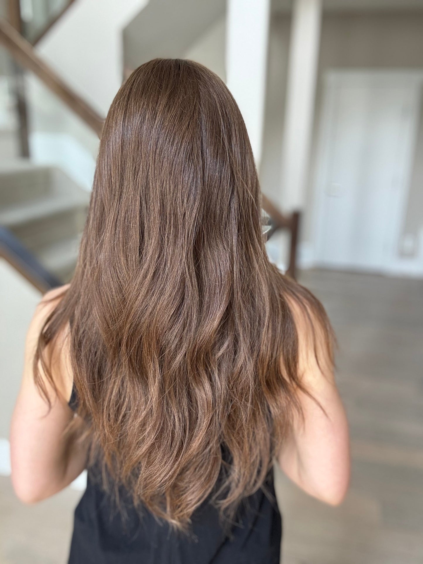 Euro Wig #8: 24" Medium Warm Brown Comfort Cap (M)