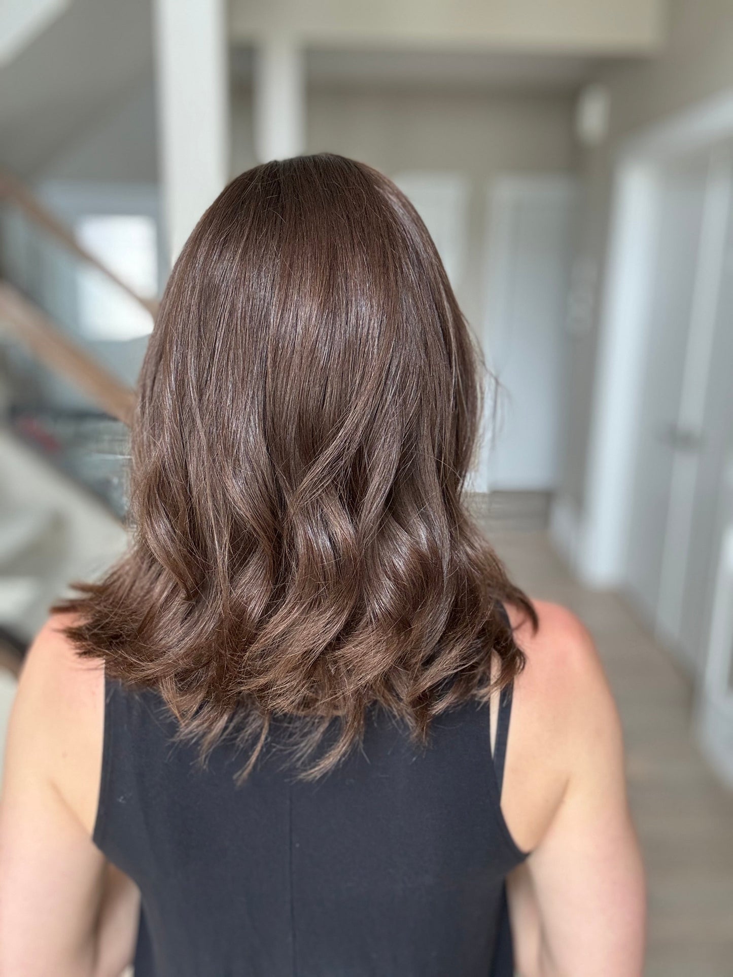 Euro Wig #10: 15" Medium Warm Brown Luxury Cap (XS)