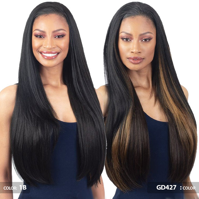 Shake N Go Organique Drawstring FullCap Half Wig - FEISTY GIRL