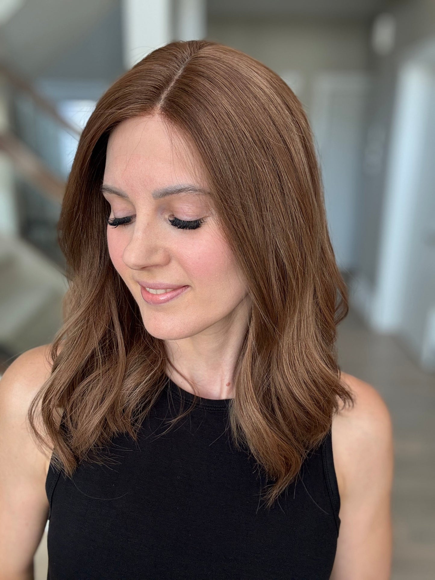 18" Christina LOB Comfort Cap Lace Top Wig (M)