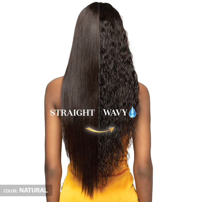 Bobbi Boss Glueless 100% Unprocessed Human Hair Hand-Tied HD Full Lace Wig - FLH021-WET & WAVY 32"