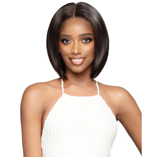 Bobbi Boss Indiremi Bone Straight Glueless 100% Unprocessed Remy Human Hair Hand-Tied Full Lace Wig - FLH103 INDIREMI STRAIGHT 12