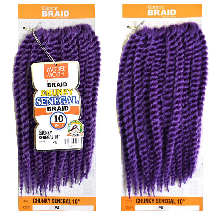 Model Model Glance Pre-Looped Crochet Braid - CHUNKY SENEGAL 10"
