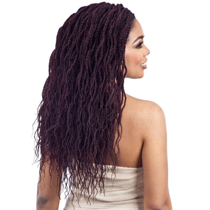Model Model Glance Crochet Braid 3X WAVY FEATHERED TWIST 16 Inch