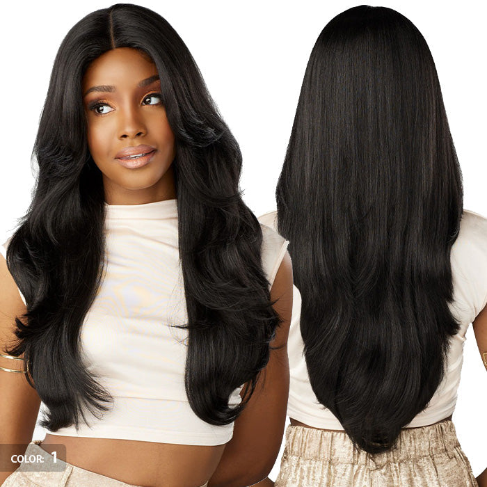 Sensationnel Glamzy Glueless V-Part HD Lace Parting Wig - ELYSIA