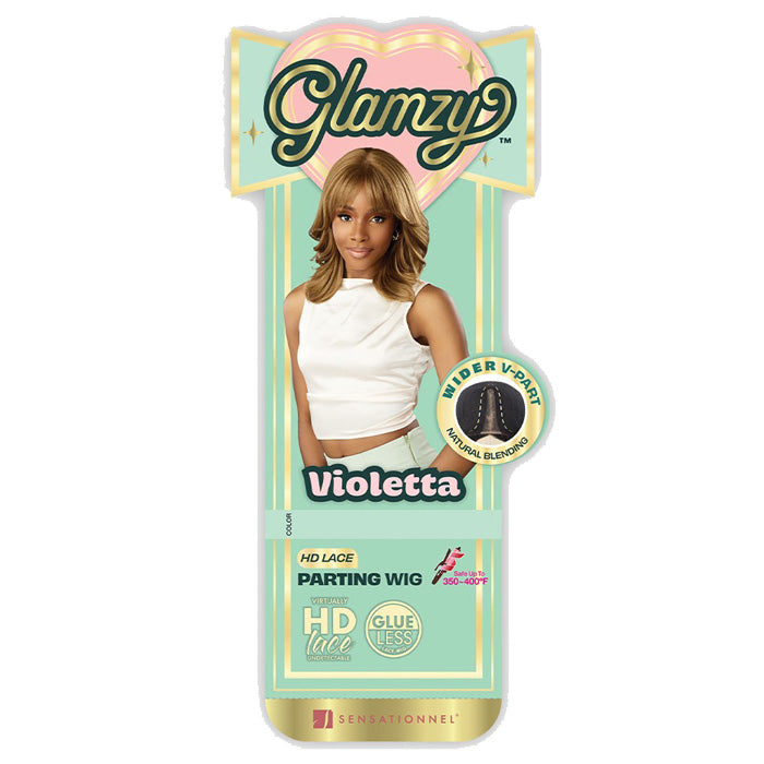 Sensationnel Glamzy Glueless V-Part HD Lace Parting Wig - VIOLETTA