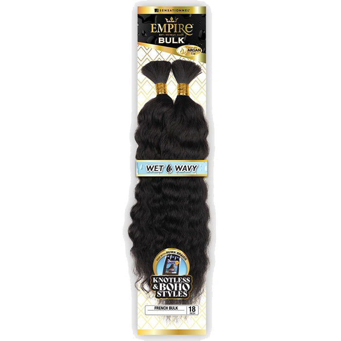 Sensationnel Empire 100% Human Hair Wet & Wavy Braids - FRENCH BULK 18"