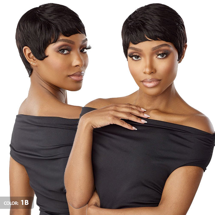 Sensationnel Empire Wig Salt & Pepper 100% Human Hair Wig - EVIE