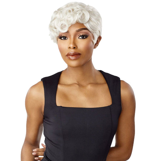 Sensationnel Empire Wig Salt & Pepper 100% Human Hair Full Wig - FLORA