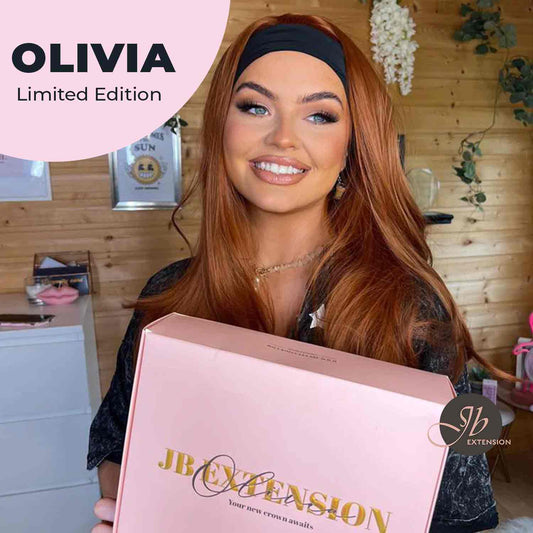 JBEXTENSION 26 Inches Copper Curly Fashion Headband Wig OLIVIA LIMITED EDITION