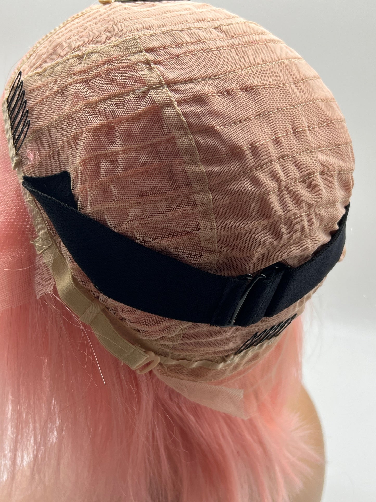 JBEXTENSION 10 Inches Real Human Hair 13x4 Bob Cut Pink Wig NICIK