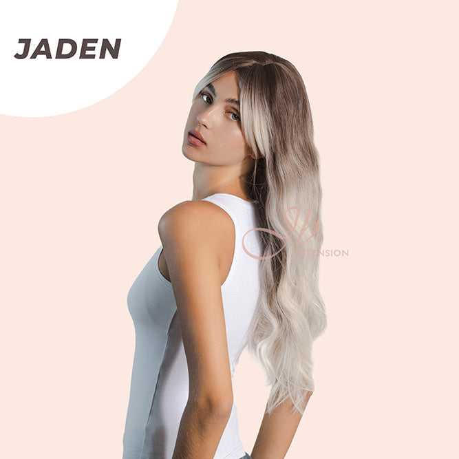 JBEXTENSION 26 Inches Light Blonde Body Wave Women Wig JADEN