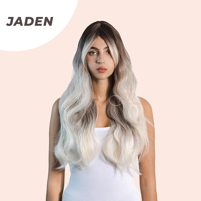 JBEXTENSION 26 Inches Light Blonde Body Wave Women Wig JADEN