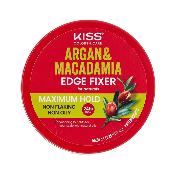 Kiss Argan & Macadamia Edge Fixer 24 Hour Maximum Hold 2.25 oz (67 ml)
