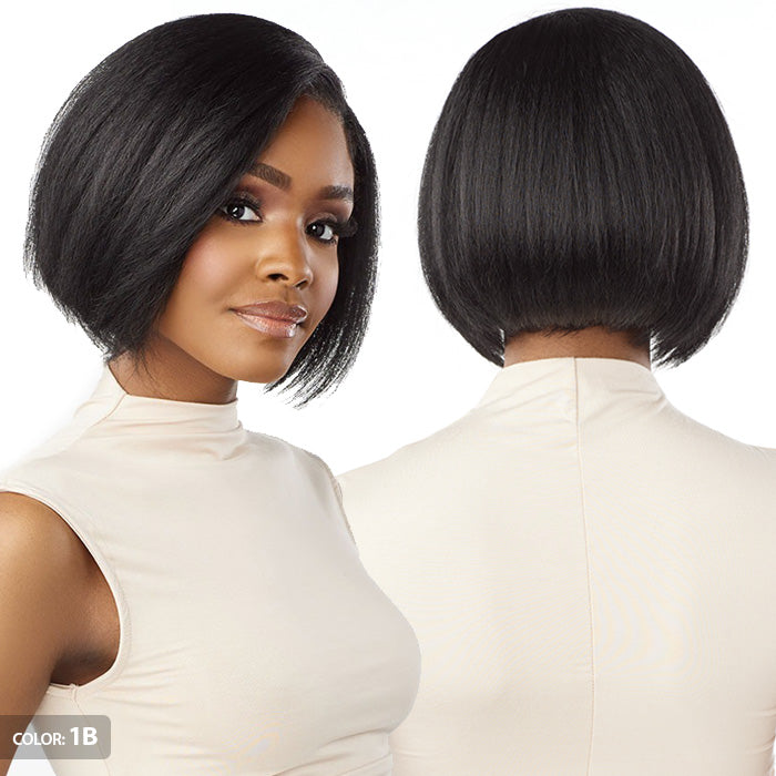 Sensationnel Curls Kinks Textured Glueless HD 13x6 Lace Front Wig - 13x6 KINKY BOB 9" - Kinky Edges