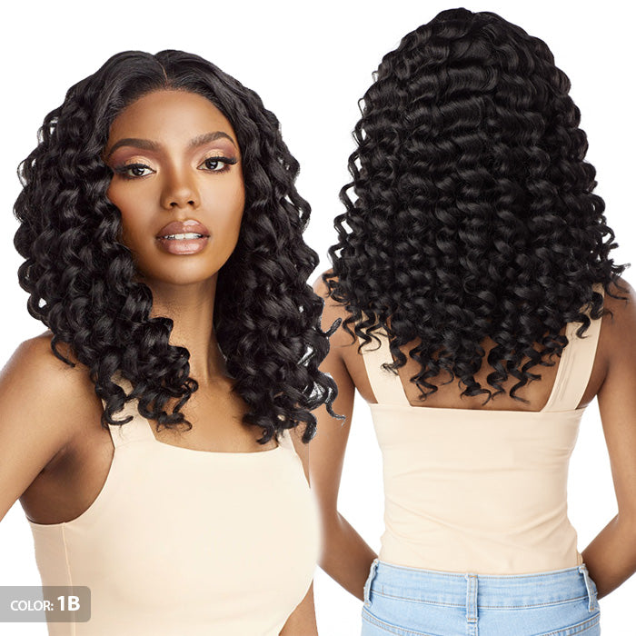 Sensationnel Curls Kinks Textured Glueless HD Lace Front Wig - Y-PART KINKY ROD CURL 18" - Kinky Edges