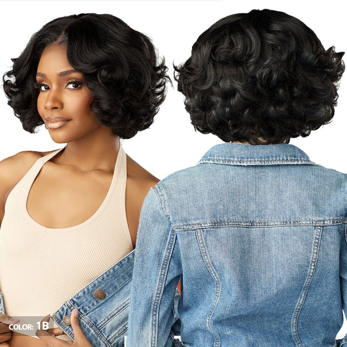 Sensationnel Curls Kinks & Co Kinky Edges Y-Part Glueless HD Lace Front Wig - Y-PART KINKY ROLLER SET 10"