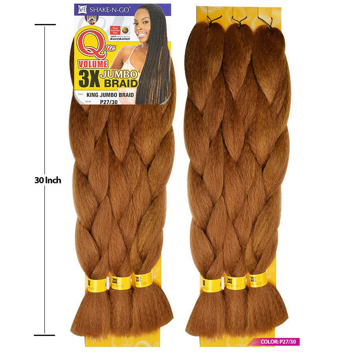 Shake N Go Que 100% Kanekalon Volume - 3X PACK KING JUMBO BRAID